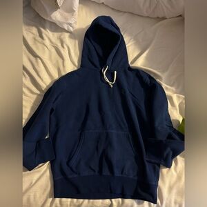 Blue Polo Ralph Lauren hoodie. Green horse